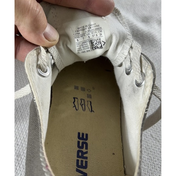 Converse All Star Shoes Mens Size 5 Womens 7 Low Top Canvas Classic Sneakers - Picture 7 of 11